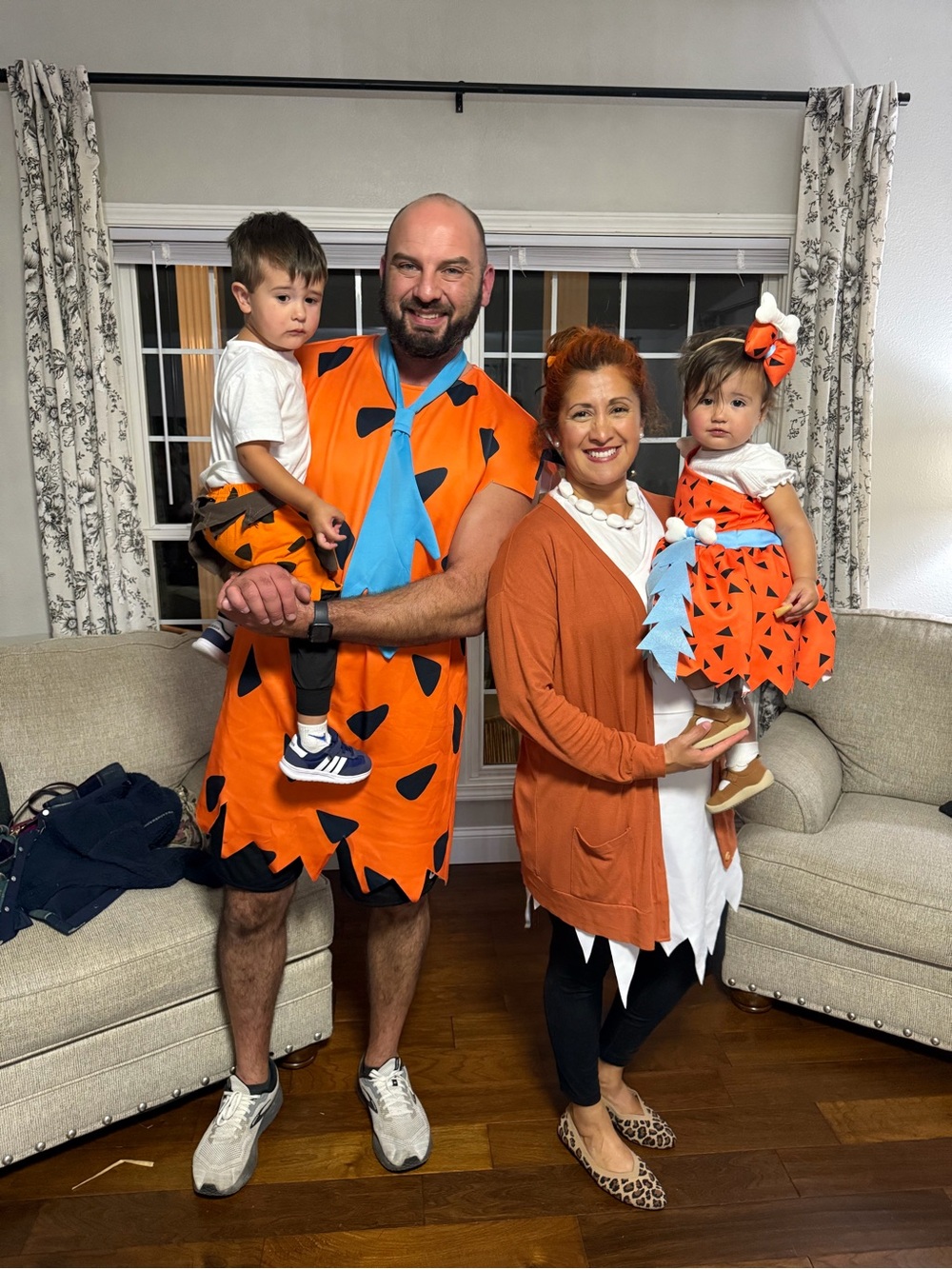 Spirit The Flintstones Fred Flintstone Adult Costume Orange and Blue